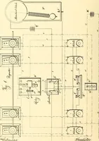 An illustration from U.S. patents covering time keeping mechanisms (1892)