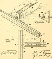 An illustration from U.S. patents covering time keeping mechanisms (1892)