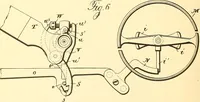 An illustration from U.S. patents covering time keeping mechanisms (1892)