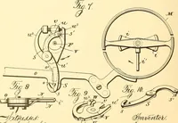An illustration from U.S. patents covering time keeping mechanisms (1892)