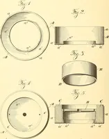 An illustration from U.S. patents covering time keeping mechanisms (1892)