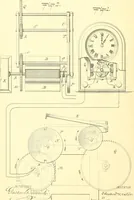 An illustration from U.S. patents covering time keeping mechanisms (1892)