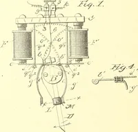 An illustration from U.S. patents covering time keeping mechanisms (1892)