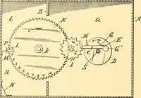 An illustration from U.S. patents covering time keeping mechanisms (1892)