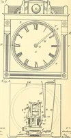 An illustration from U.S. patents covering time keeping mechanisms (1892)
