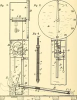An illustration from U.S. patents covering time keeping mechanisms (1892)