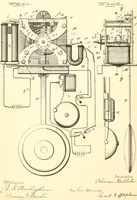 An illustration from U.S. patents covering time keeping mechanisms (1892)
