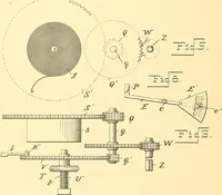 An illustration from U.S. patents covering time keeping mechanisms (1892)
