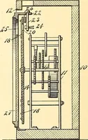 An illustration from U.S. patents covering time keeping mechanisms (1892)