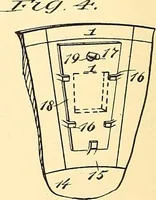 An illustration from U.S. patents covering time keeping mechanisms (1892)