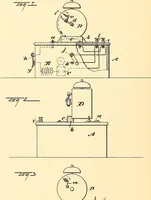 An illustration from U.S. patents covering time keeping mechanisms (1892)