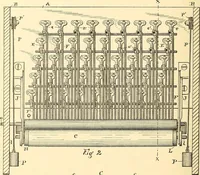 An illustration from U.S. patents covering time keeping mechanisms (1892)