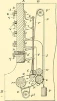 An illustration from U.S. patents covering time keeping mechanisms (1892)