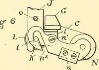 An illustration from U.S. patents covering time keeping mechanisms (1892)
