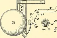An illustration from U.S. patents covering time keeping mechanisms (1892)