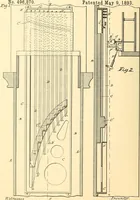 An illustration from U.S. patents covering time keeping mechanisms (1892)