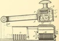 An illustration from U.S. patents covering time keeping mechanisms (1892)