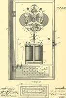 An illustration from U.S. patents covering time keeping mechanisms (1892)