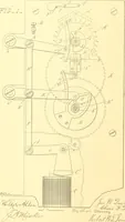 An illustration from U.S. patents covering time keeping mechanisms (1892)