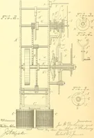 An illustration from U.S. patents covering time keeping mechanisms (1892)