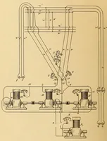 An illustration from U.S. patents issued to Thomas A. Edison from 1883-88 (1900)