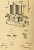 An illustration from U.S. patents issued to Thomas A. Edison from 1883-88 (1900)