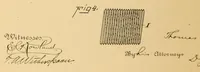 An illustration from U.S. patents issued to Thomas A. Edison from 1883-88 (1900)