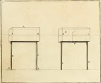Picture 164 of 207 from Utilissimo trattato dell'acque correnti : diviso in tre libri : nel quale si notificano le misure, ed esperienze di esse : i giuochi, e scherzi, li quali per mezzo dell'aria, e del fuoco, vengono operati dall'acqua : con diversi necessarii ammaestramenti intorno al modo di far condotti, fistole, bottini, ed altro, per condurre l'acque ne' luoghi destinati : con una esatta notizia di tutto quello, ch'è stato operato intorno alla conduttura dell' acqua di Bracciano (1696), leaf 174