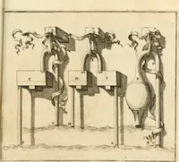 Picture 168 of 207 from Utilissimo trattato dell'acque correnti : diviso in tre libri : nel quale si notificano le misure, ed esperienze di esse : i giuochi, e scherzi, li quali per mezzo dell'aria, e del fuoco, vengono operati dall'acqua : con diversi necessarii ammaestramenti intorno al modo di far condotti, fistole, bottini, ed altro, per condurre l'acque ne' luoghi destinati : con una esatta notizia di tutto quello, ch'è stato operato intorno alla conduttura dell' acqua di Bracciano (1696), leaf 178