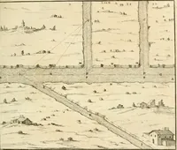 An illustration from Utilissimo trattato dell'acque correnti : diviso in tre libri : nel quale si notificano le misure, ed esperienze di esse : i giuochi, e scherzi, li quali per mezzo dell'aria, e del fuoco, vengono operati dall'acqua : con diversi necessarii ammaestramenti intorno al modo di far condotti, fistole, bottini, ed altro, per condurre l'acque ne' luoghi destinati : con una esatta notizia di tutto quello, ch'è stato operato intorno alla conduttura dell' acqua di Bracciano (1696)