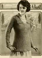 An illustration from Utopia yarn book; being a practical treatise on knitting and crocheting (1919)