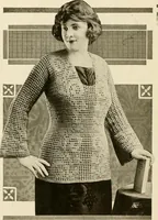 An illustration from Utopia yarn book; being a practical treatise on knitting and crocheting (1919)