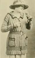 An illustration from Utopia yarn book; being a practical treatise on knitting and crocheting (1919)