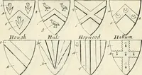 An illustration from The vale-royall of England, or, The county palatine of Chester illustrated : wherein is contained a geographical and historical description of that famous county, with all its hundreds and seats of the nobility, gentry, and freeholders, its rivers, towns, castles, buildings ancient and modern : adorned with maps and prospects, and the coats of arms belonging to every individual family of the whole county (1656)