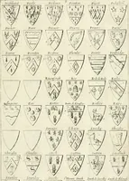 An illustration from The vale-royall of England, or, The county palatine of Chester illustrated : wherein is contained a geographical and historical description of that famous county, with all its hundreds and seats of the nobility, gentry, and freeholders, its rivers, towns, castles, buildings ancient and modern : adorned with maps and prospects, and the coats of arms belonging to every individual family of the whole county (1656)