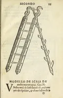 Picture 11 of 17 from Vallo : libro cõtinente appertenentie ad capitanii, retenere & fortificare una citta cõ bastioni, con noui artificii de fuoco aggionti, come nella tabola appare, & de diverse sorte poluere, et de expugnare una citta cõ põti, scale, argani, trõbe, trẽciere, artegliarie, caue, dare auisamenti senza messo allo amico, fare ordinanze, battaglioni, et ponti de disfida con lo pingere, opera molto utile con la experientia de larte (1528), leaf 69