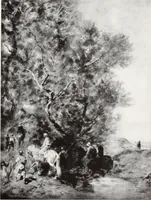 An illustration from Valuable paintings by distinguished masters of the Barbizon, contemporaneous and American schools, together with several Barye bronzes (1913)