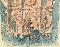 An illustration from Vanished halls and cathedrals of France (1917)