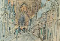 An illustration from Vanished halls and cathedrals of France (1917)