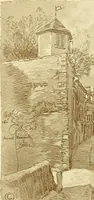 An illustration from Vanished halls and cathedrals of France (1917)
