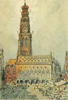 An illustration from Vanished halls and cathedrals of France (1917)