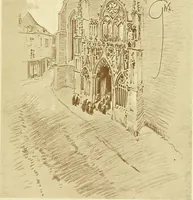 An illustration from Vanished halls and cathedrals of France (1917)