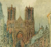 An illustration from Vanished halls and cathedrals of France (1917)