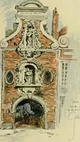 An illustration from Vanished towers and chimes of Flanders (1916)