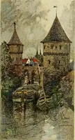 An illustration from Vanished towers and chimes of Flanders (1916)