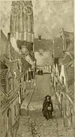 An illustration from Vanished towers and chimes of Flanders (1916)