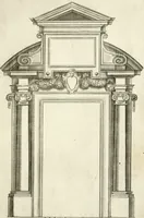 An illustration from Vari disegni de arghitettura ornati de porte (1619)