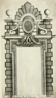 Picture 4 of 52 from Vari disegni de arghitettura ornati de porte (1619), leaf 12