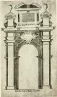 Picture 5 of 52 from Vari disegni de arghitettura ornati de porte (1619), leaf 14