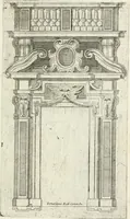 An illustration from Vari disegni de arghitettura ornati de porte (1619)